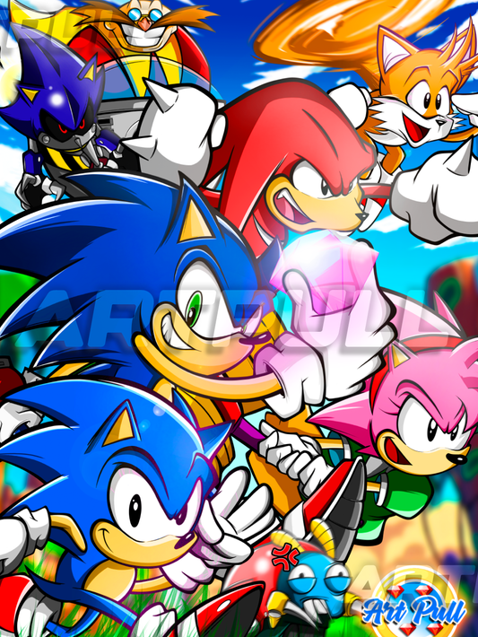 LÁMINA BLUE GENESIS (33) SONIC THE HEDGEHOG
