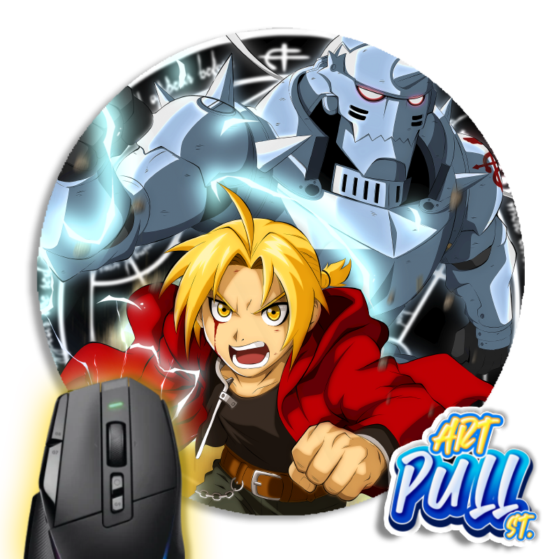 ALFOMBRILLA RATÓN REDONDA FULLMETAL ALCHEMIST BROTHERHOOD