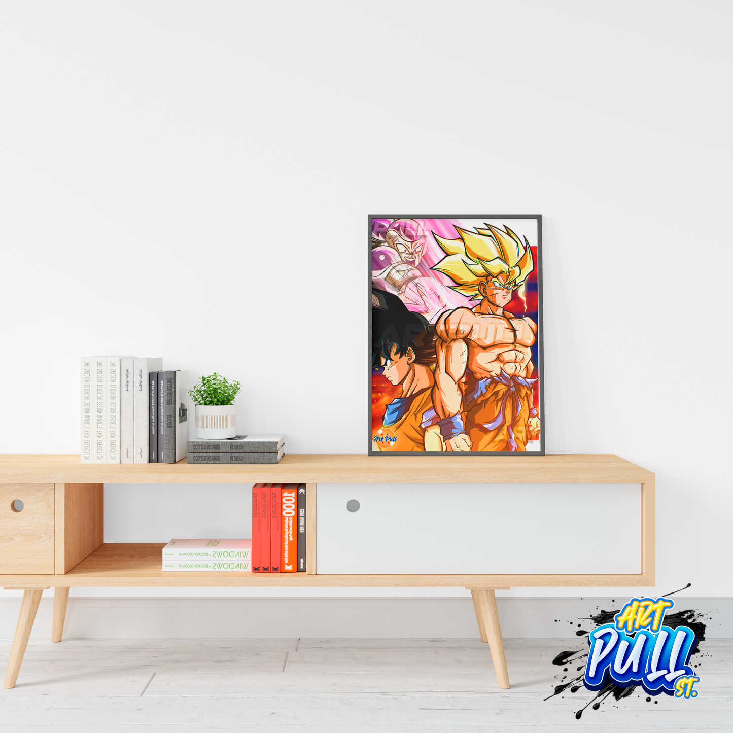 LÁMINA DRAGON BALL Z COLD DEVIL GOKU SSJ VS. FREEZER
