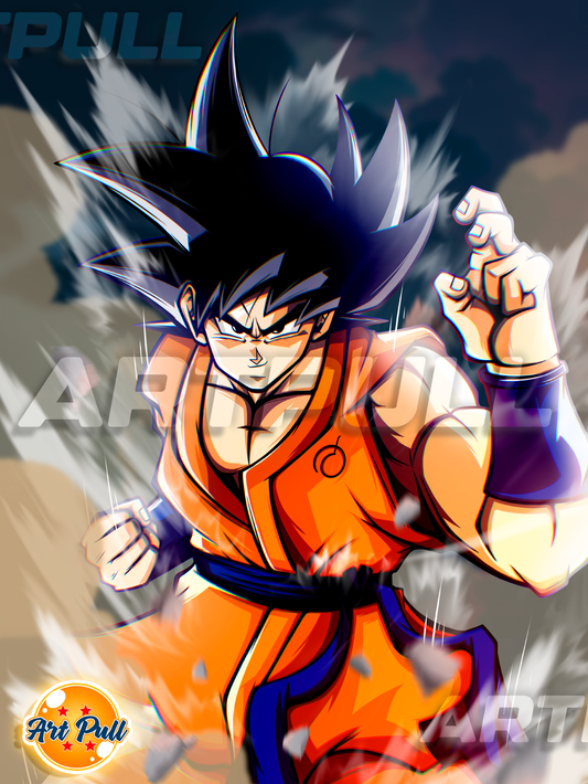 LÁMINA #DBZETTO GOKU DRAGON BALL SUPER