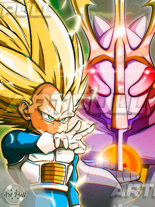 LÁMINA DRAGON BALL DAIMA DEMON 3RD VEGETA SSJ3
