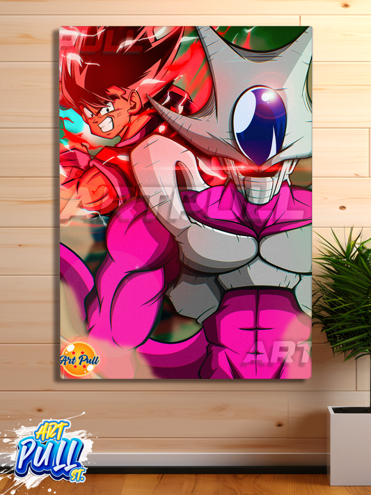 LIENZO DRAGON BALL Z ETERNAL VENDETTA GOKU VS. COOLER