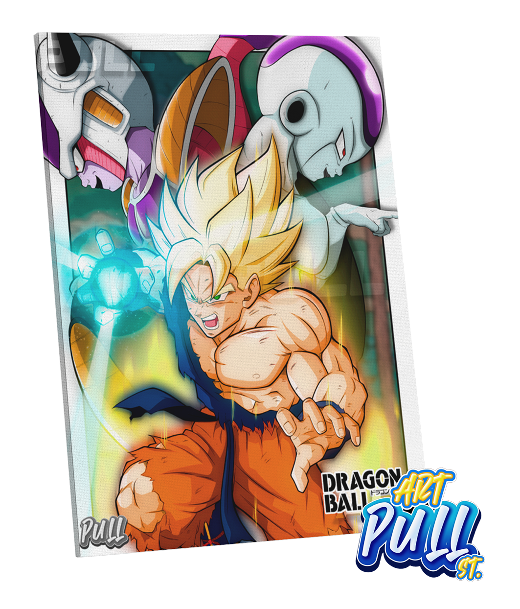LIENZO DRAGON BALL Z FACE OF EVIL GOKU VS. FREEZER