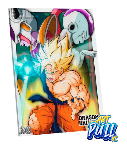 LIENZO DRAGON BALL Z FACE OF EVIL GOKU VS. FREEZER