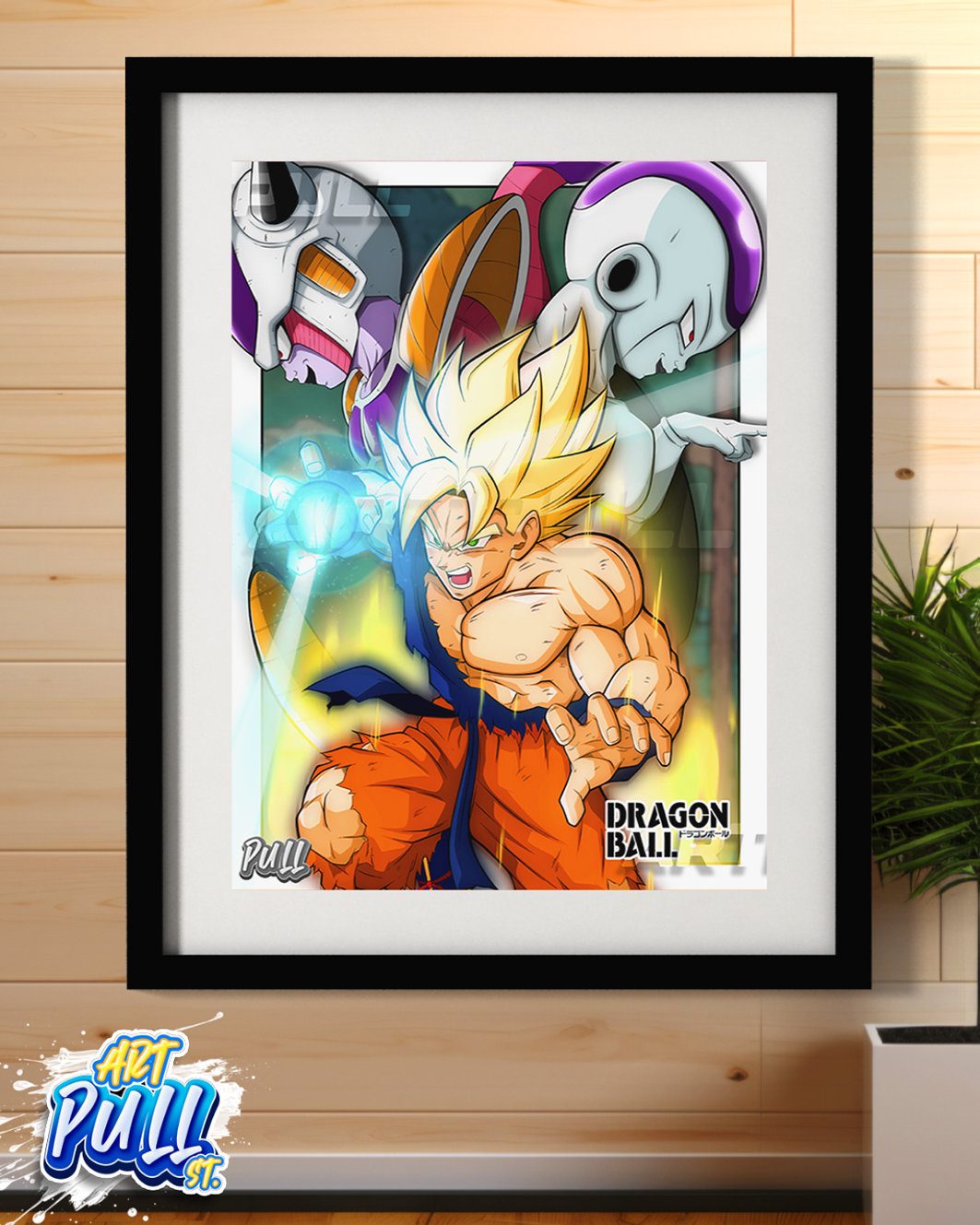 LÁMINA DRAGON BALL Z FACE OF EVIL GOKU VS. FREEZER