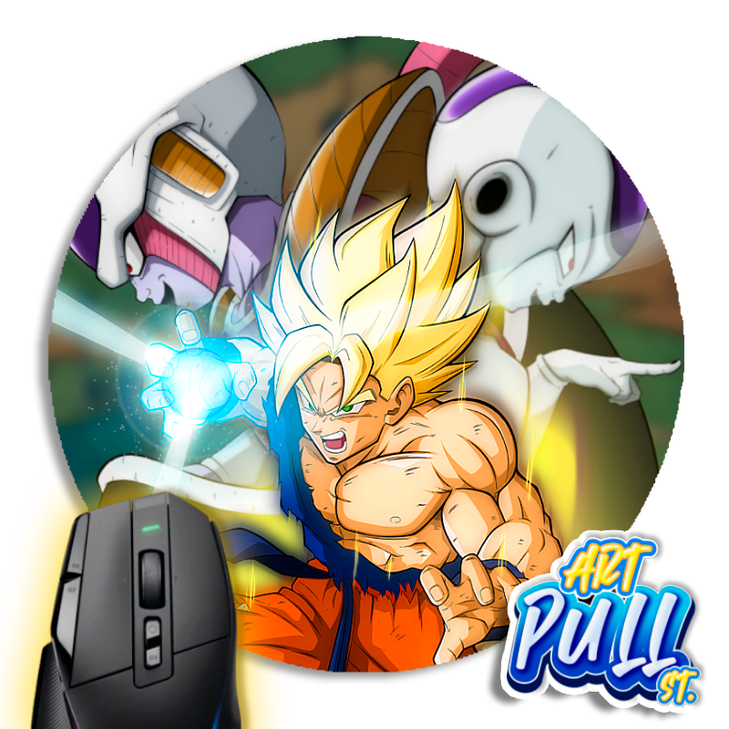 ALFOMBRILLA RATÓN REDONDA DRAGON BALL Z FACE OF EVIL