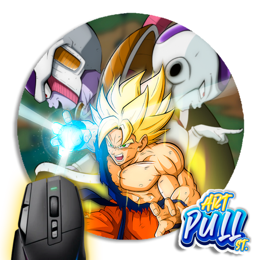 ALFOMBRILLA RATÓN REDONDA DRAGON BALL Z FACE OF EVIL