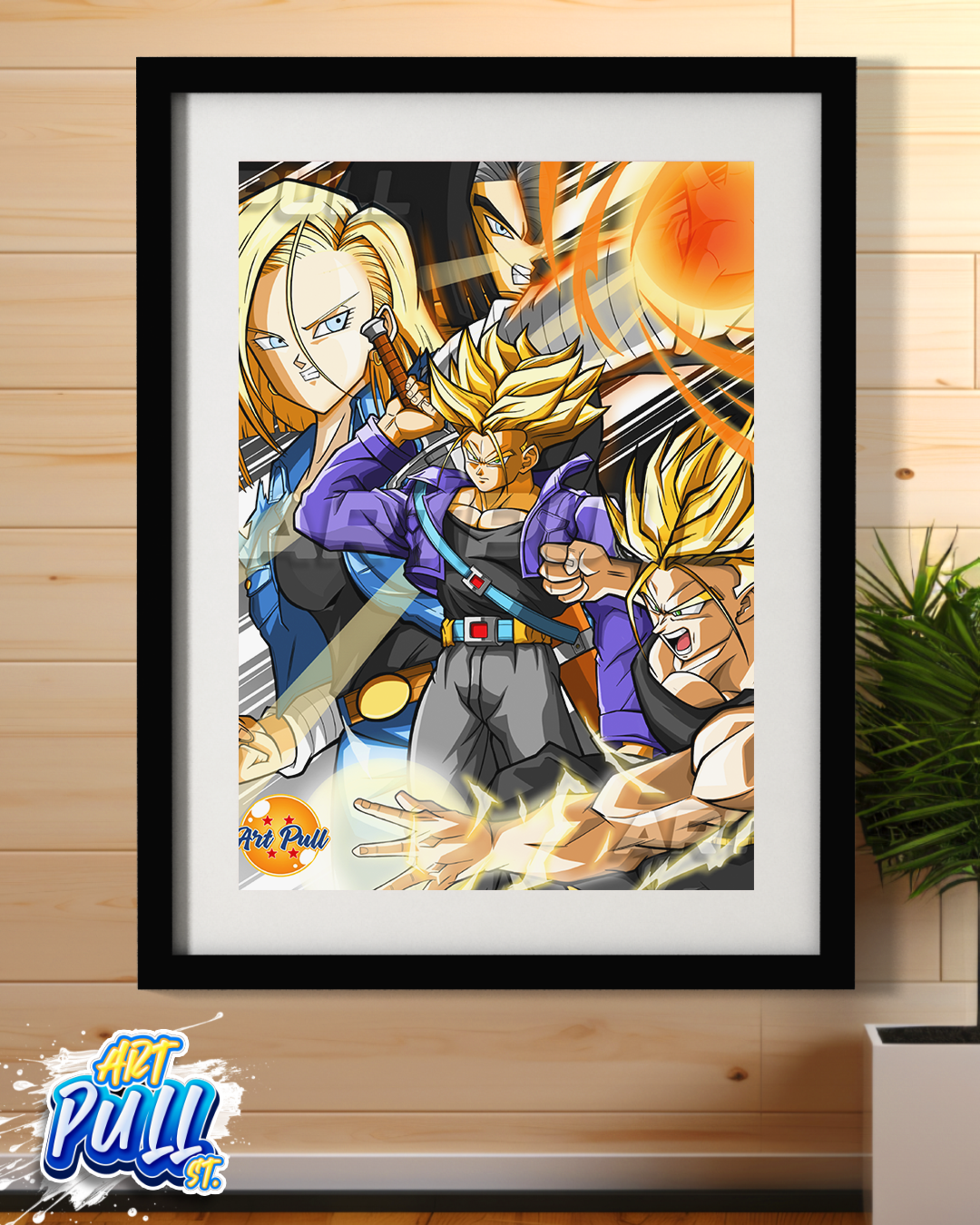 LÁMINA DRAGON BALL Z FIGHT FOR THE FUTURE TRUNKS VS. ANDROIDES