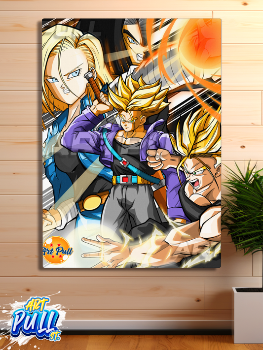LIENZO DRAGON BALL Z FIGHT FOR THE FUTURE TRUNKS VS. ANDROIDS