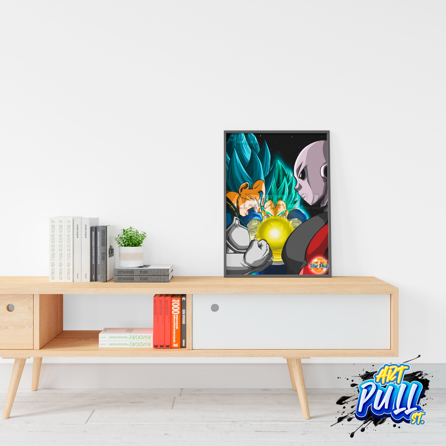 LÁMINA DRAGON BALL SUPER FINAL FLASH VEGETA VS. JIREN