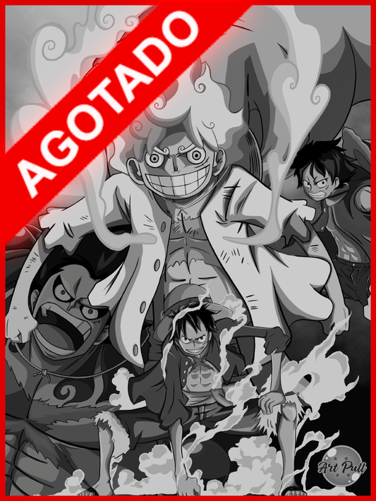 LÁMINA ONE PIECE LUFFY GEAR 5
