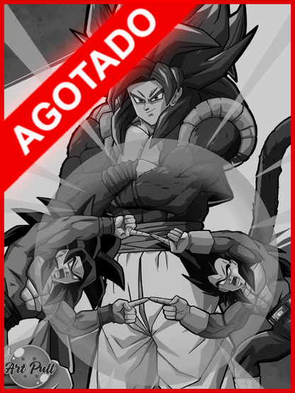 LÁMINA DRAGON BALL GT GOGETA SSJ4