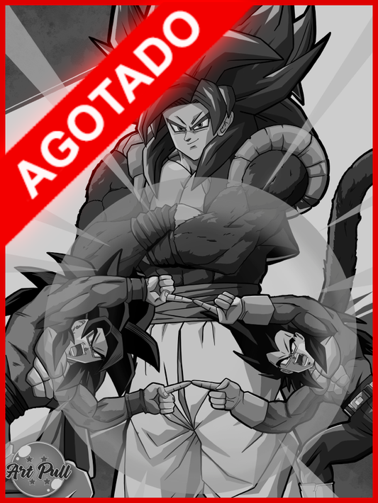 LÁMINA DRAGON BALL GT GOGETA SSJ4