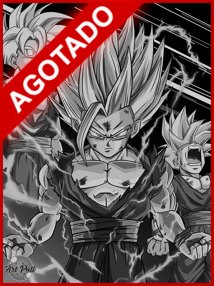 LÁMINA DRAGON BALL Z GOHAN SSJ2