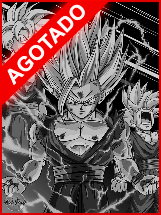 LÁMINA DRAGON BALL Z GOHAN SSJ2