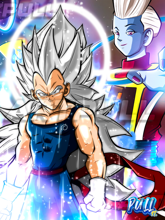 LÁMINA WHAT IF... VEGETA HYPER INSTINCT DRAGON BALL SUPER