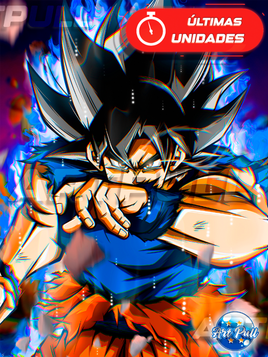 LÁMINA IMPERFECT GOD GOKU UI SIGN DRAGON BALL SUPER