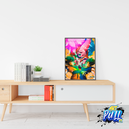 LÁMINA DBZ IT,S NOW OR NEVER VEGETTO DRAGON BALL Z