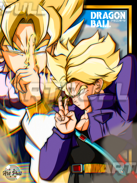 LÁMINA DRAGON BALL Z I,M LIKE YOU FUTURE TRUNKS