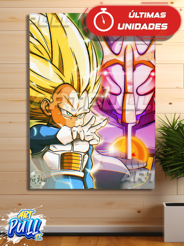 LIENZO DRAGON BALL DAIMA DEMON 3RD VEGETA SSJ3