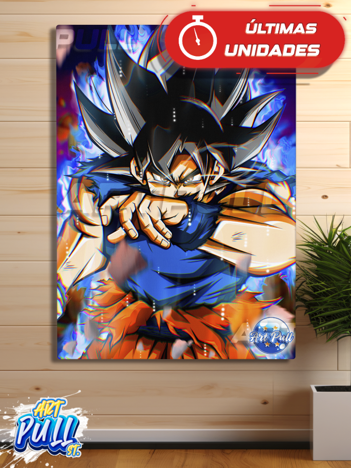 LIENZO DRAGON BALL SUPER IMPERFECT GOD GOKU UI SIGN