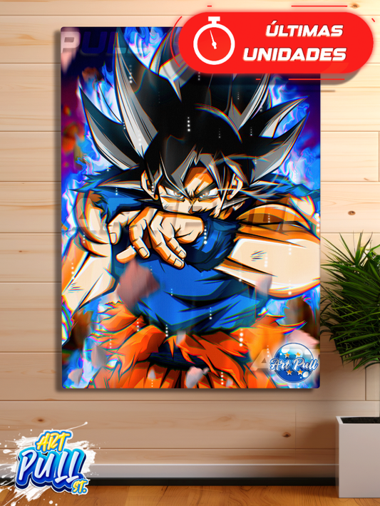 LIENZO DRAGON BALL SUPER IMPERFECT GOD GOKU UI SIGN