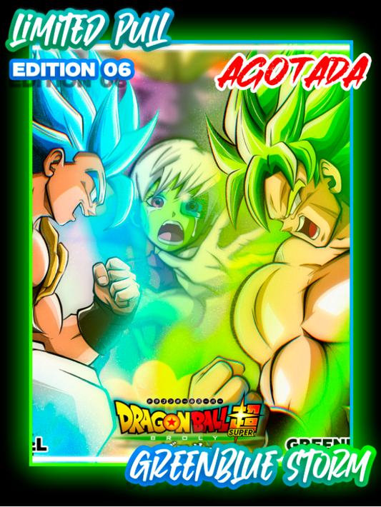 LIMITED PULL EDITION 06 GREENBLUE STORM DRAGON BALL SUPER BROLY
