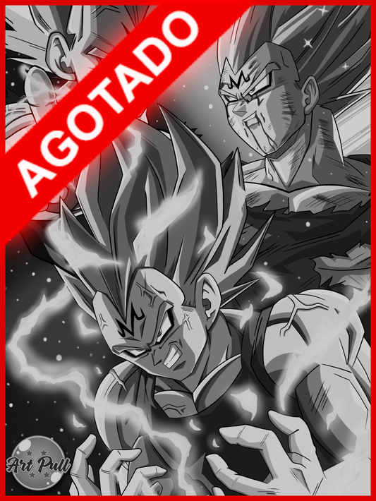 LÁMINA DRAGON BALL Z MAJIN VEGETA