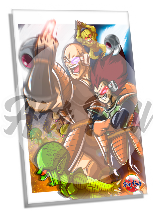 ACRÍLICO VEGETA Y NAPPA ALIEN (DES) ARMY DRAGON BALL Z