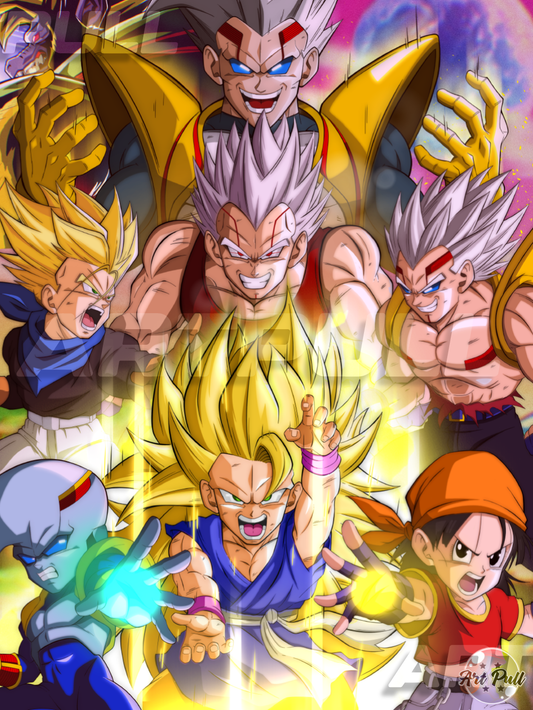 LÁMINA DRAGON BALL GT PARASITE BABY