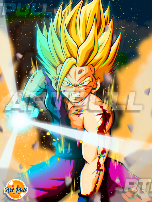 LÁMINA DRAGON BALL Z SOLAR WAVE (02) GOHAN SSJ2
