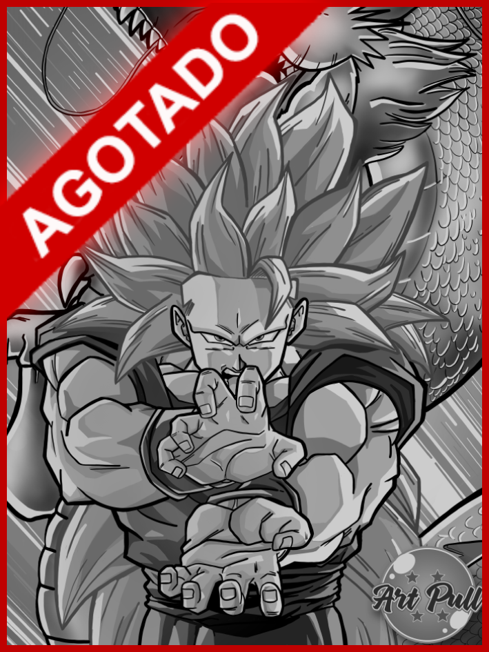 LÁMINA DRAGON BALL Z GOKU SSJ3