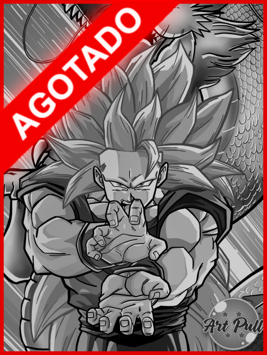 LÁMINA DRAGON BALL Z GOKU SSJ3
