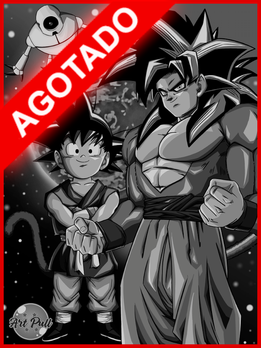 LÁMINA DRAGON BALL GT GOKU SSJ4