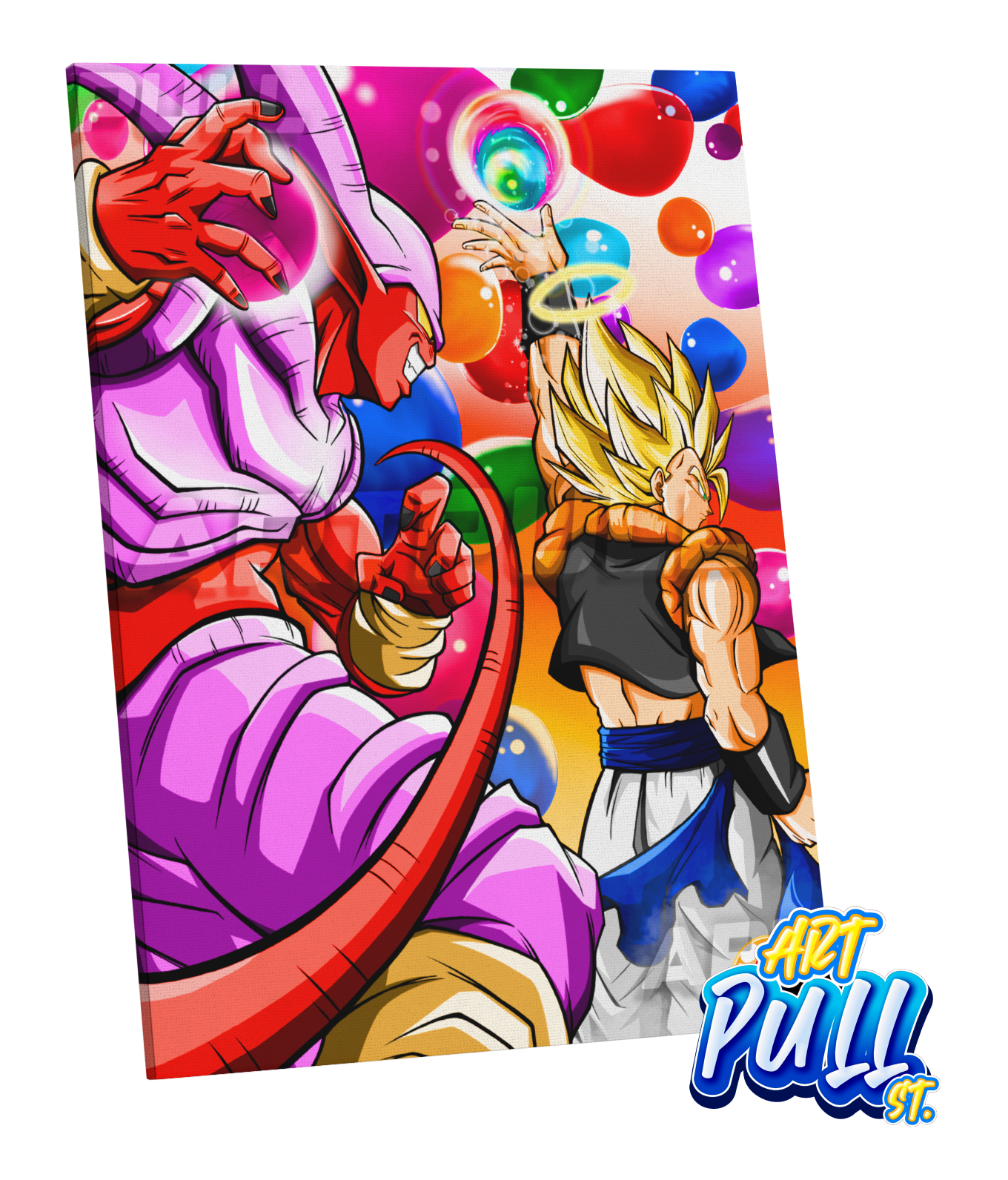 LIENZO DRAGON BALL Z STARDUST GOGETA VS. JANEMBA