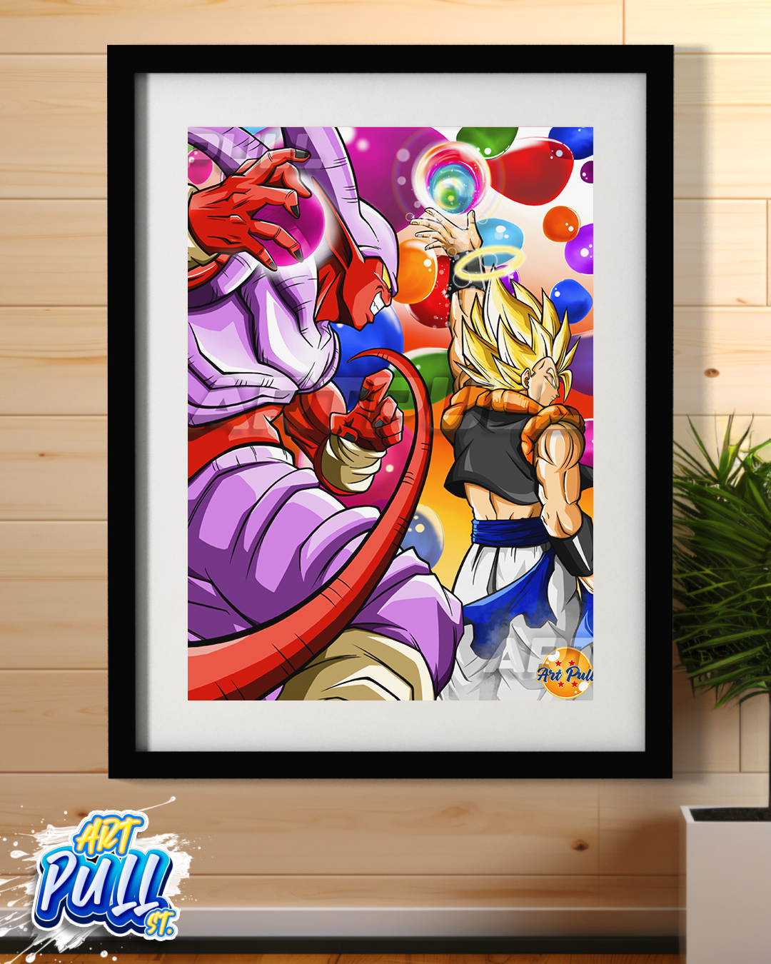 LÁMINA DRAGON BALL Z STARDUST GOGETA VS. JANEMBA