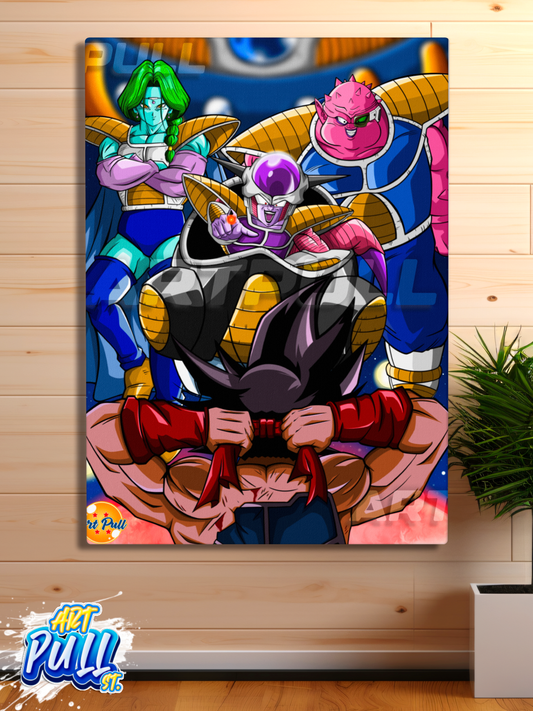 LIENZO DRAGON BALL THE LAST FIGHT BARDOCK VS. FREEZER