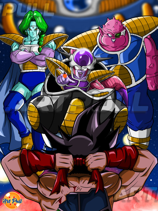 LÁMINA DRAGON BALL Z THE LAST FIGHT BARDOCK VS. FREEZER