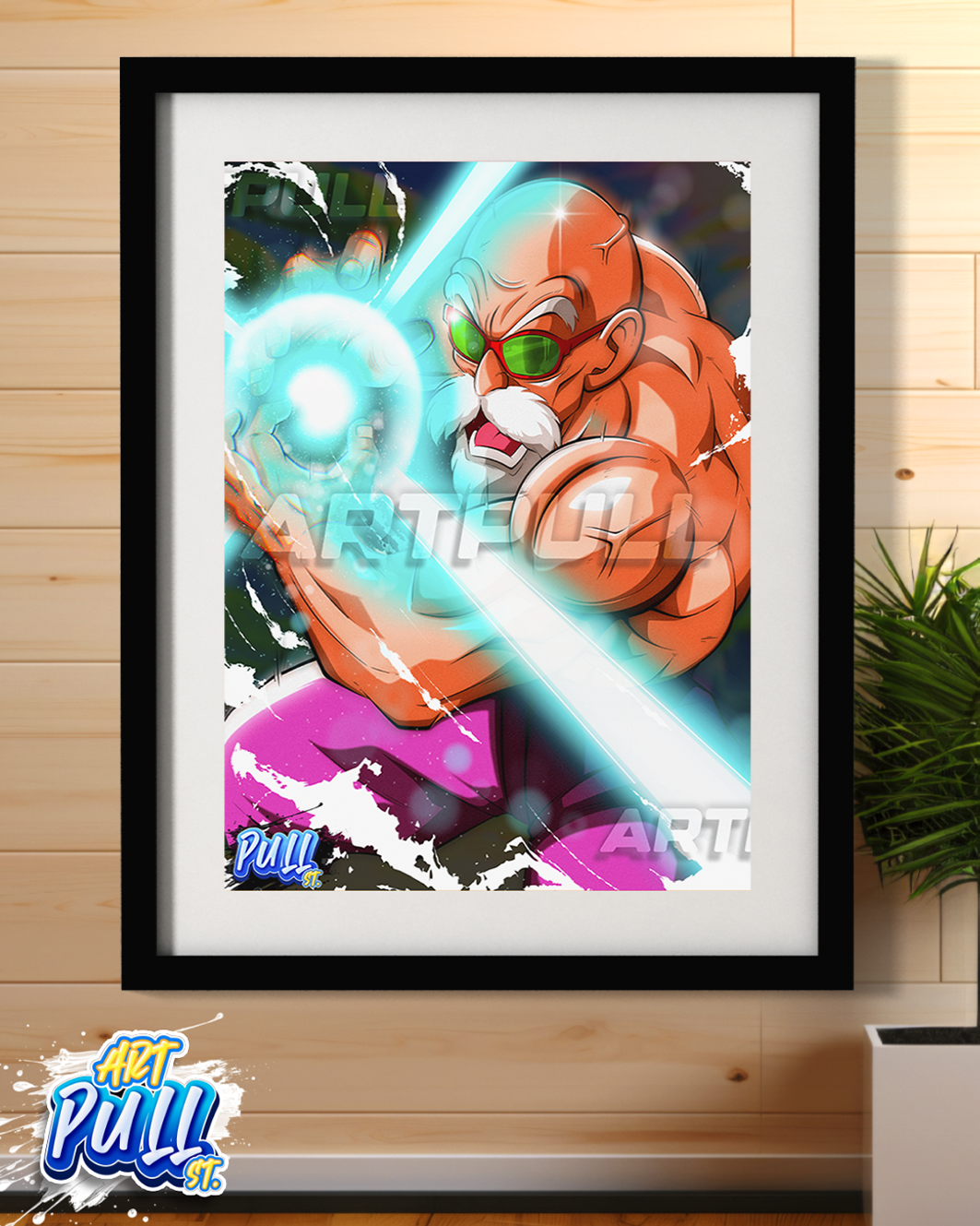 LÁMINA DRAGON BALL TSUNAMI REVENGE MUTEN ROSHI
