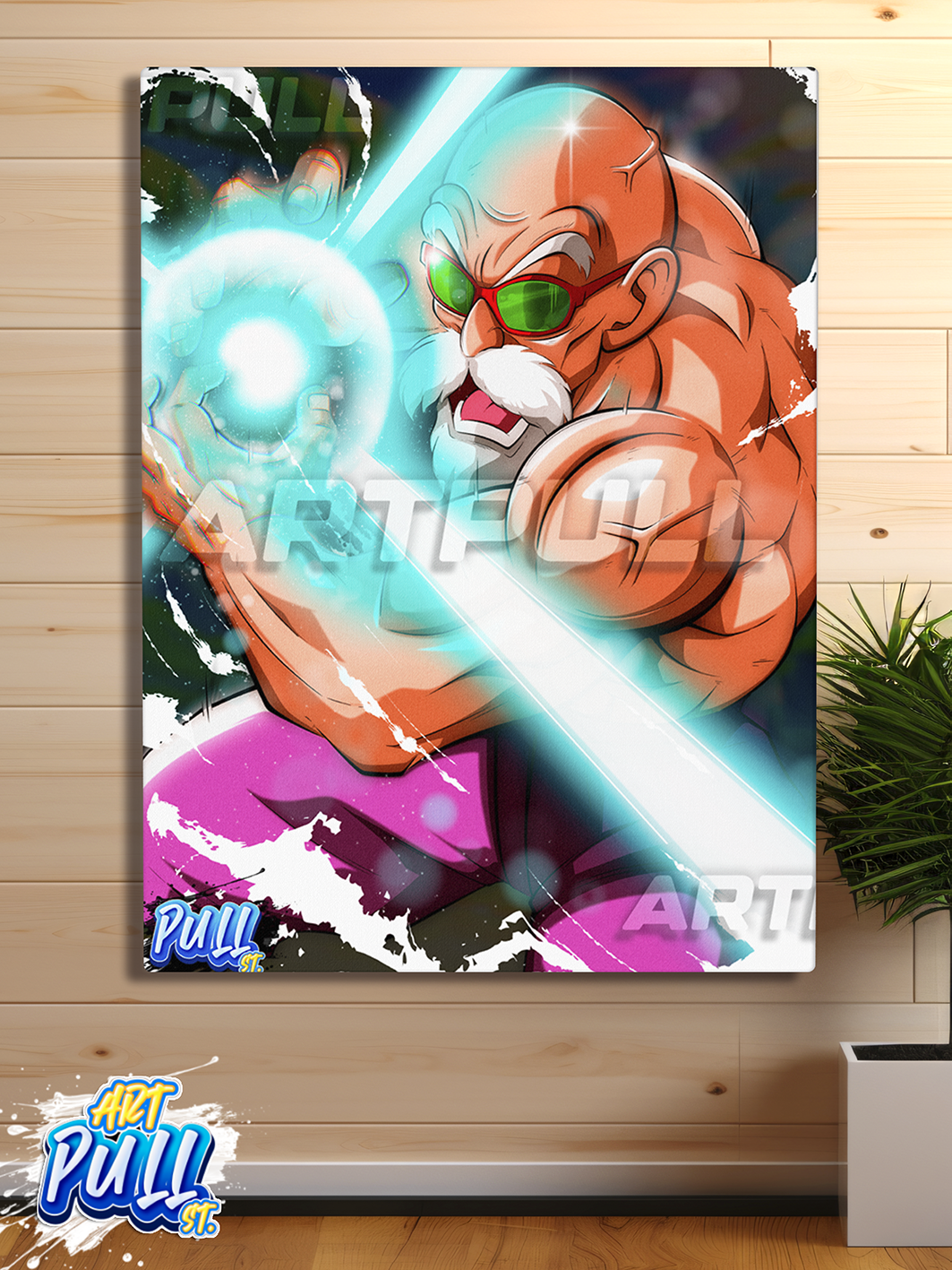 LIENZO DRAGON BALL TSUNAMI REVENGE MUTEN ROSHI