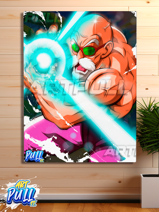 LIENZO DRAGON BALL TSUNAMI REVENGE MUTEN ROSHI