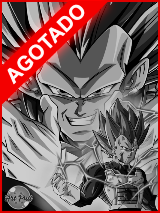 LÁMINA DRAGON BALL SUPER VEGETA ULTRA EGO