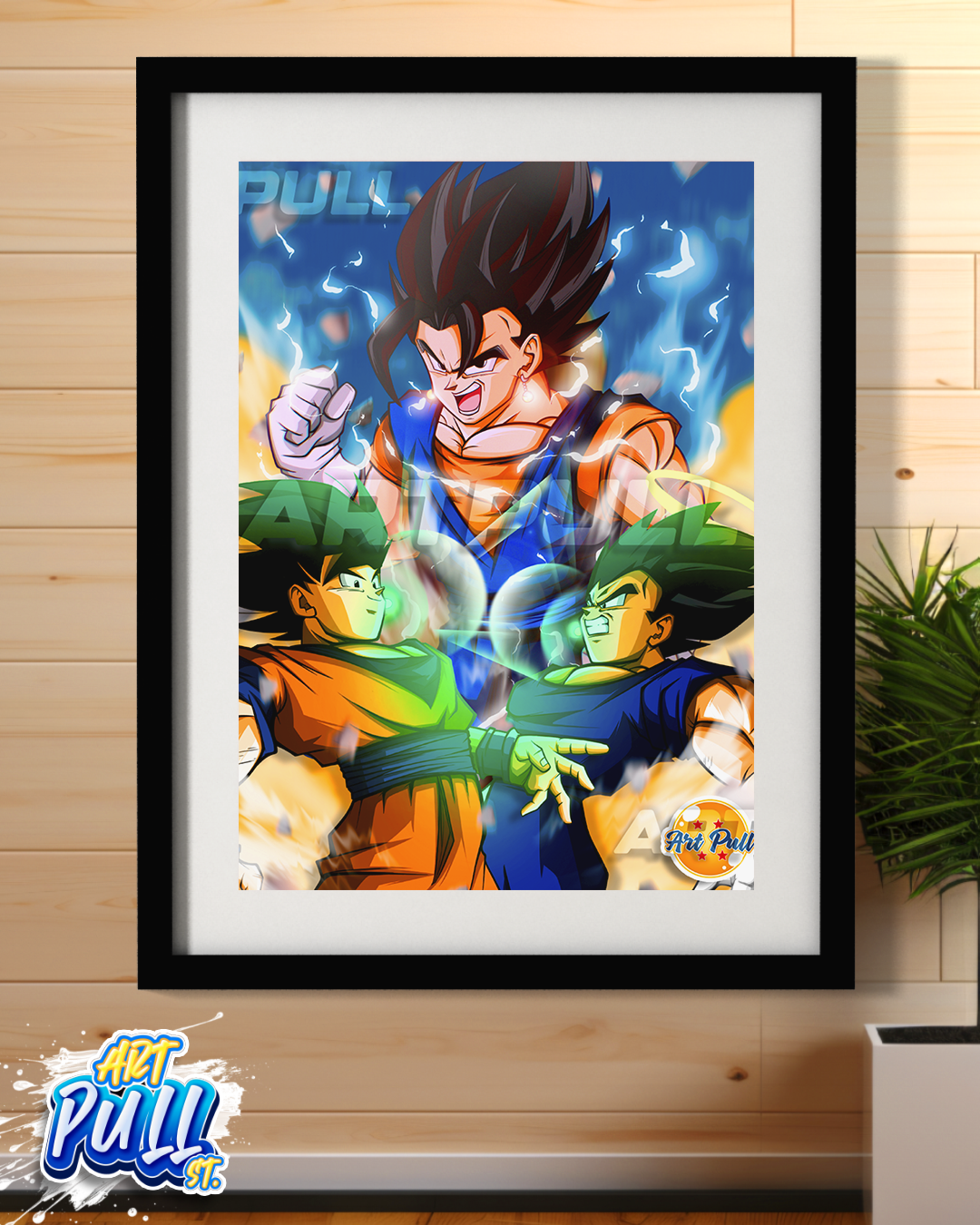 LÁMINA WE DID IT VEGETTO DRAGON BALL Z