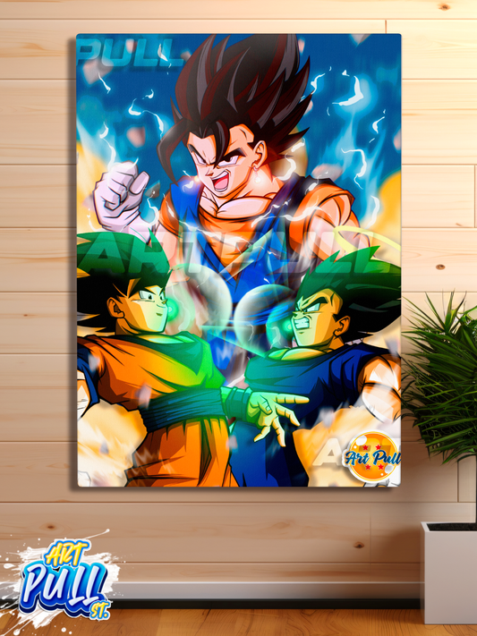 LIENZO DRAGON BALL Z WE DID IT VEGETTO